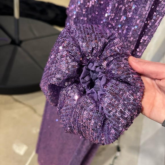 Rotate Birger Christensen Purple Sirin Midi Dress - Picture 9 of 13